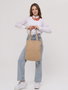 Zoozie Bags Bolso Tote Beige en Gabardina